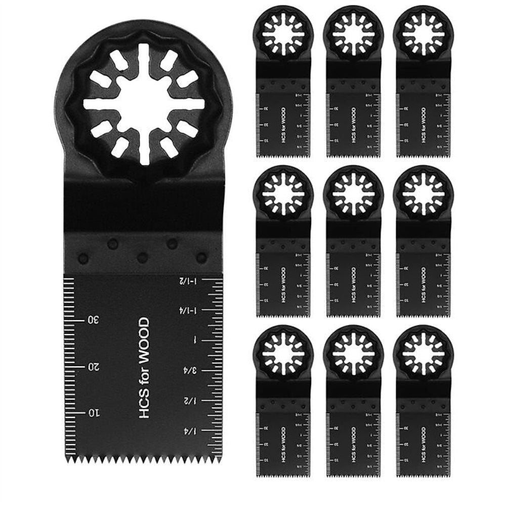 Multitool Blades,10Pcs Oscillating Saw Blades,Professional Wood Metal Multi Tool Blade Universal Quick Release