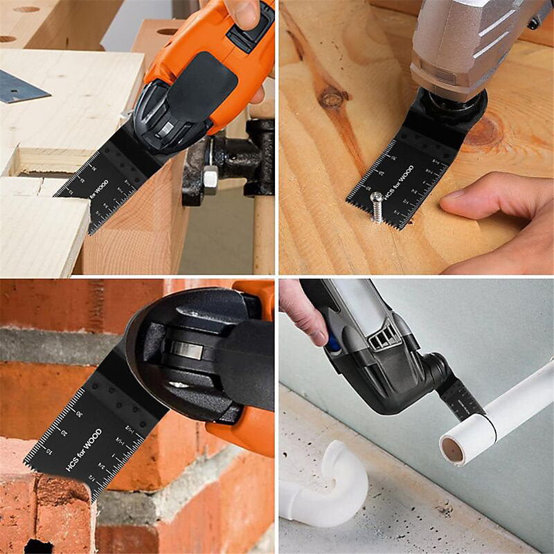 Multitool Blades,10Pcs Oscillating Saw Blades,Professional Wood Metal Multi Tool Blade Universal Quick Release