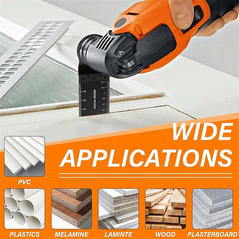 Multitool Blades,10Pcs Oscillating Saw Blades,Professional Wood Metal Multi Tool Blade Universal Quick Release